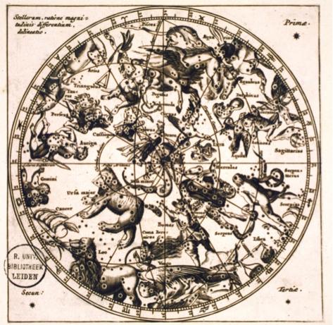 Fig. 4: Anonymous celestial map, seventeenth century, the Northern Constellations. Leiden University Library, COLLBN Port 169 N 3.
