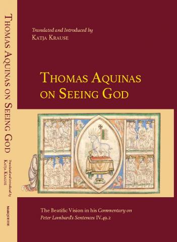 book cover: Katja Krause: Thomas Aquinas on seeing god (2020)